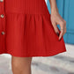 Plus Size Sleeveless Button-Front V-Neck Casual Mini Dress - GiFTiFY