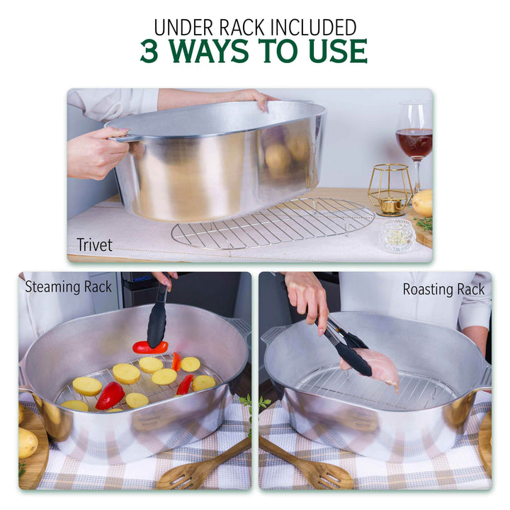 Oval Dutch Oven with Lid - 12.6 Quart (18 Inch) - GiFTiFY