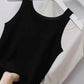 Plus Size Ribbed Knit Scoop Neck Tank Top - GiFTiFY