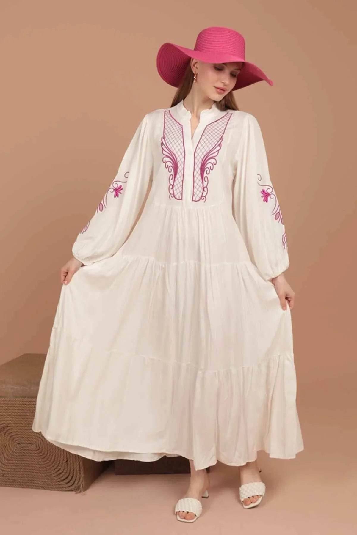 Phoenix Embroidery Dress - GiFTiFY