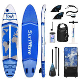 Pro Inflatable SUP Board,stand up paddle board 11ft All-Around inflatable stand up Paddle Board - Military-Grade for Surfing & Expedition, Includes Carbon Paddle & Pro Pump - GiFTiFY