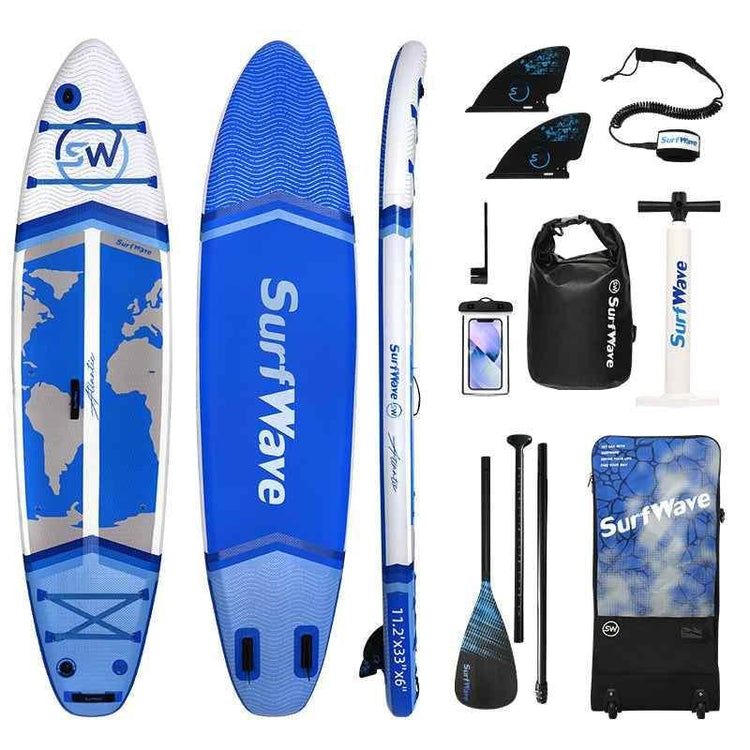 Pro Inflatable SUP Board,stand up paddle board 11ft All-Around inflatable stand up Paddle Board - Military-Grade for Surfing & Expedition, Includes Carbon Paddle & Pro Pump - GiFTiFY
