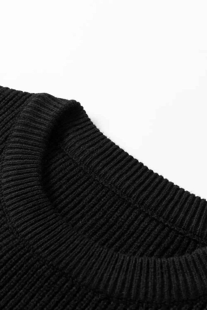 HELLO PUMPKIN Round Neck Long Sleeve Sweater - GiFTiFY