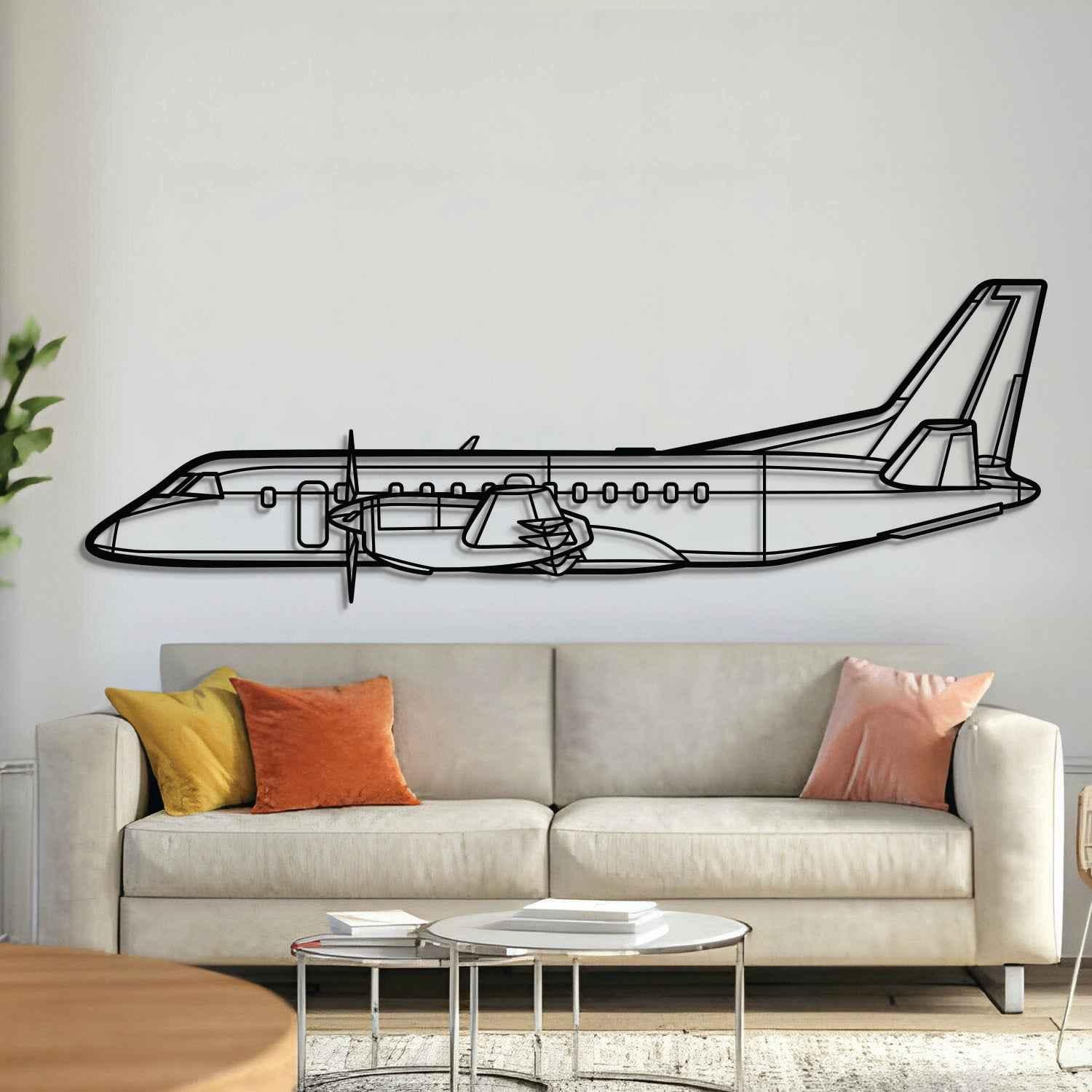 340B Plus Metal Aircraft Wall Art - NCP0305