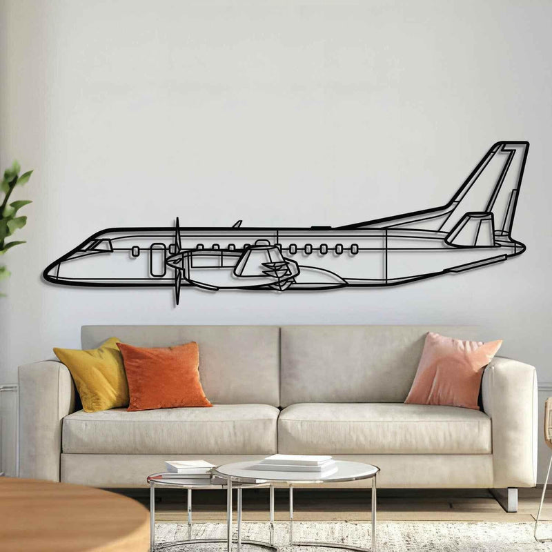 340B Plus Metal Aircraft Wall Art - NCP0305 Metal Aircraft Wall Art by Navigate Craft