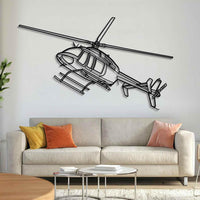 407GX Angle Metal Aircraft Wall Art - NCP0004