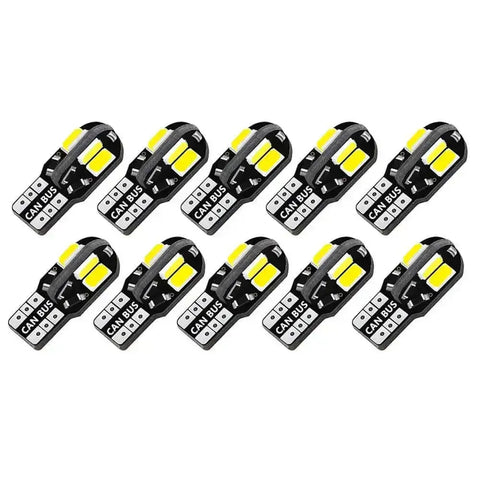 10/20PCS W5W T10 LED Bulbs Canbus 5730 8SMD 4014 26smd 12V 6000K