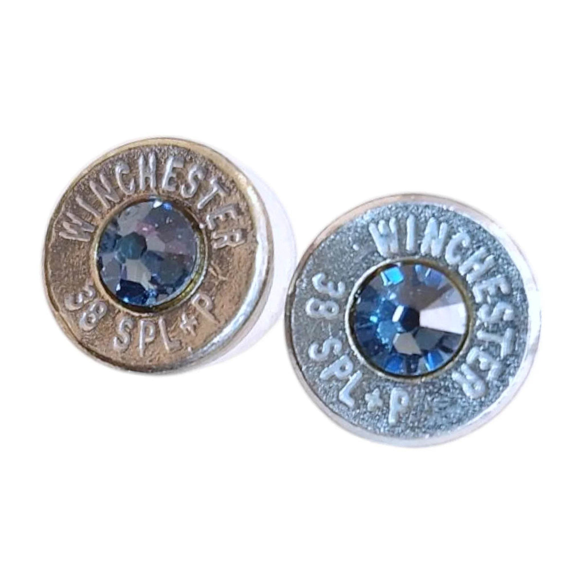 Head stamp Stud Earrings Earrings by Sarahs Jewelry Designs