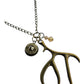 Antler & Head stamp Necklace Sarahs Jewelry Designs