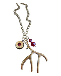Antler & Head stamp Necklace