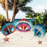 Tricolor Raffia Handmade Fan - GiFTiFY