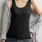 Plus Size Ribbed Scoop Neck Tank Top