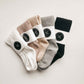Ruffle Cotton Knee High Socks