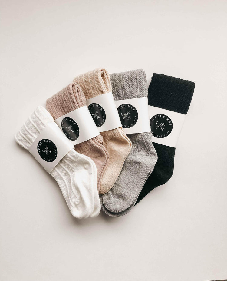 Ruffle Cotton Knee High Socks - GiFTiFY