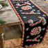 DaDa Bedding Peppermint Joy Red Black Holiday Tapestry Dining Table Runner (12904) - GiFTiFY