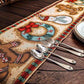 DaDa Bedding Gingerbread Snowman Holiday Woven Tapestry Dining Table Runner (12917)