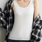 Plus Size Ribbed Scoop Neck Tank Top - GiFTiFY