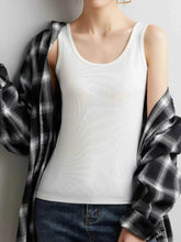 Plus Size Ribbed Scoop Neck Tank Top - GiFTiFY