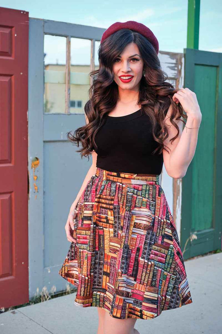 Retro Boat Neck Top in Black - GiFTiFY