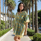 Soléa Block Print Cotton Caftan