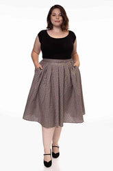 Retro Boat Neck Top in Black - GiFTiFY