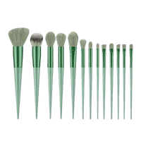 13pcs Velvet Bag Makeup Brushes Set Eye Pink Pouch lash brush for eyelash extensions