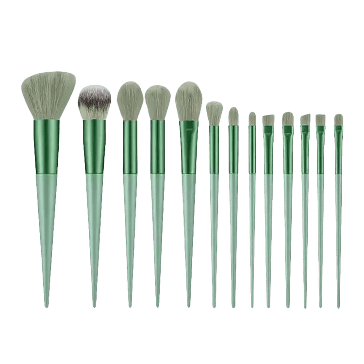 13pcs Velvet Bag Makeup Brushes Set Eye Pink Pouch lash brush for eyelash extensions - GiFTiFY