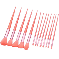 13pcs Velvet Bag Makeup Brushes Set Eye Pink Pouch lash brush for eyelash extensions