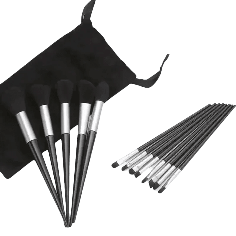 13pcs Velvet Bag Makeup Brushes Set Eye Pink Pouch lash brush for eyelash extensions Makeup Brushes by Beauty Discount Factory Store