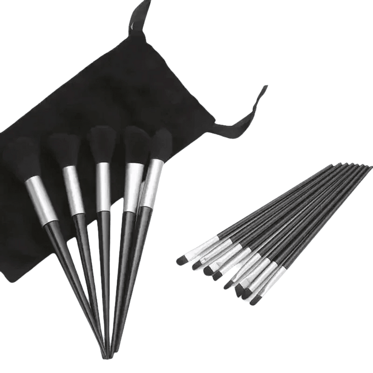 13pcs Velvet Bag Makeup Brushes Set Eye Pink Pouch lash brush for eyelash extensions - GiFTiFY