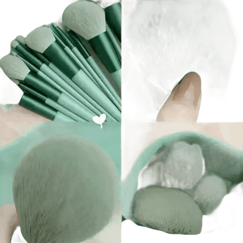 13pcs Velvet Bag Makeup Brushes Set Eye Pink Pouch lash brush for eyelash extensions - GiFTiFY