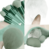 13pcs Velvet Bag Makeup Brushes Set Eye Pink Pouch lash brush for eyelash extensions - GiFTiFY