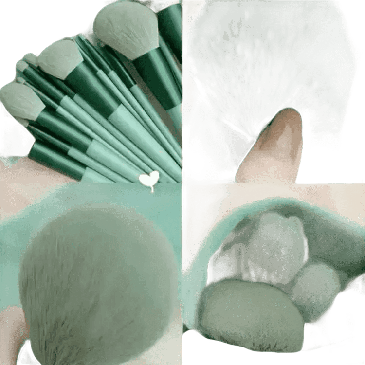 13pcs Velvet Bag Makeup Brushes Set Eye Pink Pouch lash brush for eyelash extensions - GiFTiFY