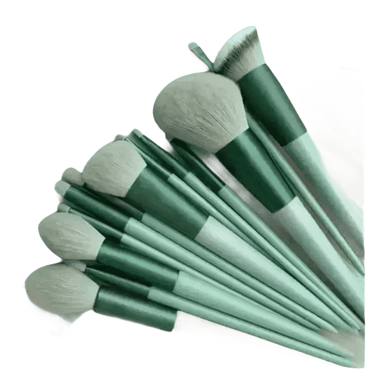 13pcs Velvet Bag Makeup Brushes Set Eye Pink Pouch lash brush for eyelash extensions - GiFTiFY