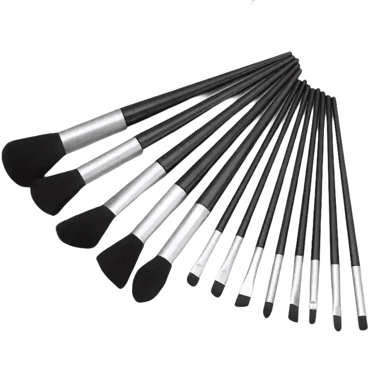 13pcs Velvet Bag Makeup Brushes Set Eye Pink Pouch lash brush for eyelash extensions - GiFTiFY