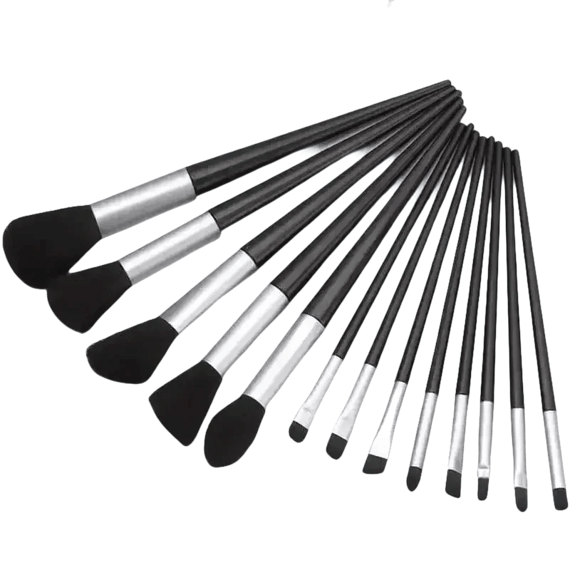 13pcs Velvet Bag Makeup Brushes Set Eye Pink Pouch lash brush for eyelash extensions Makeup Brushes by Beauty Discount Factory Store