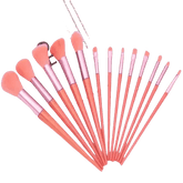 13pcs Velvet Bag Makeup Brushes Set Eye Pink Pouch lash brush for eyelash extensions - GiFTiFY