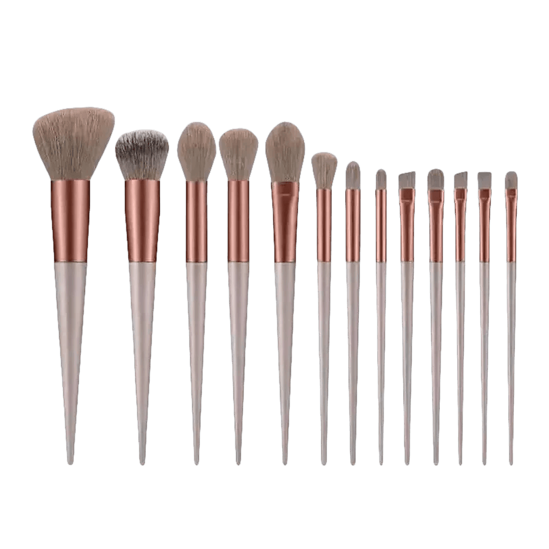 13pcs Velvet Bag Makeup Brushes Set Eye Pink Pouch lash brush for eyelash extensions - GiFTiFY