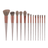 13pcs Velvet Bag Makeup Brushes Set Eye Pink Pouch lash brush for eyelash extensions - GiFTiFY