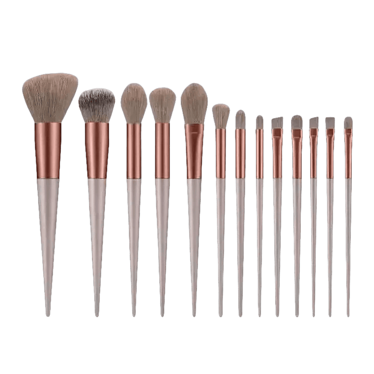 13pcs Velvet Bag Makeup Brushes Set Eye Pink Pouch lash brush for eyelash extensions - GiFTiFY