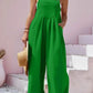Plus Size Square Neck Wide Leg Overalls - GiFTiFY