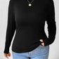 Plus Size Long Sleeve Fitted Turtleneck T-Shirt - GiFTiFY