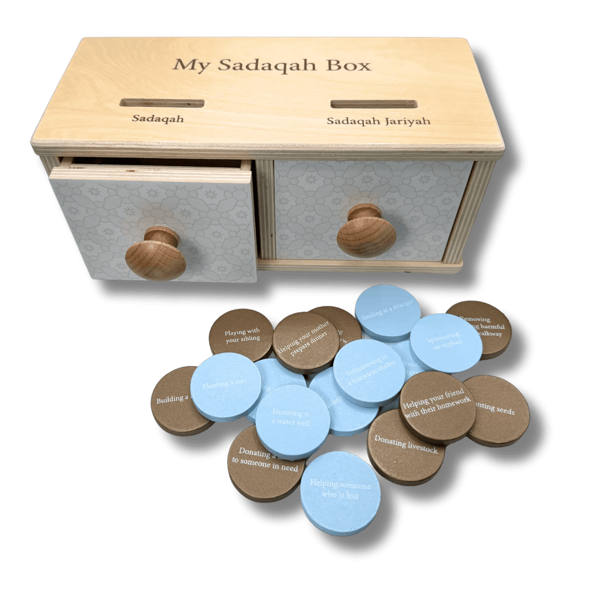 Sadaqah Coin Box (Montessori) by Lala + Mo