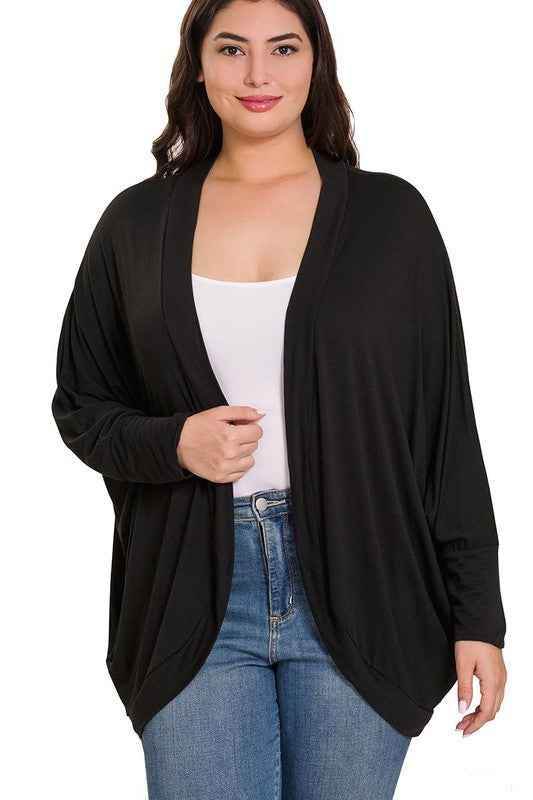 The Tracey Open Front Cardigan - Plus Size - GiFTiFY