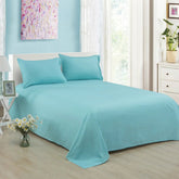 Pure Color Polyester Cotton Extra Bed Sheets Hotel Home online bedsheets - GiFTiFY