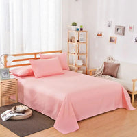 Pure Color Polyester Cotton Extra Bed Sheets Hotel Home online bedsheets