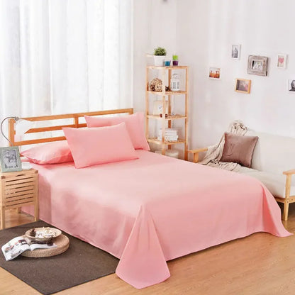Pure Color Polyester Cotton Extra Bed Sheets Hotel Home online bedsheets CJDropshipping