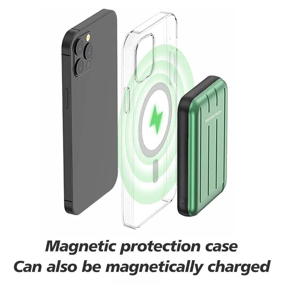 Wireless Charger Magnetic Power Bank 5000mAh Powerbank Power Bank Charger by CJ