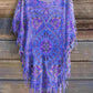 Plus Size Fringe Round Neck Cover Up - GiFTiFY