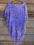Plus Size Fringe Round Neck Cover Up - GiFTiFY